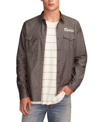 Lucky Brand - Men's Coors Rodeo Western Spread Collar Shirt