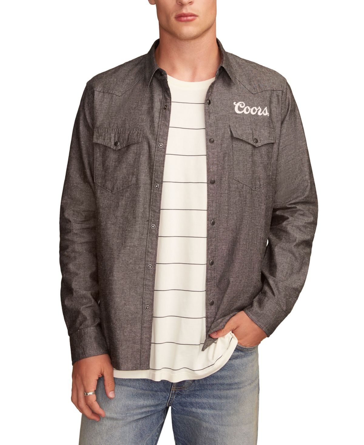 Мужская рубашка с отложным воротником Coors Rodeo Western