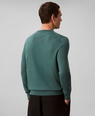Men's Merino Wool Blend Crewneck Sweater