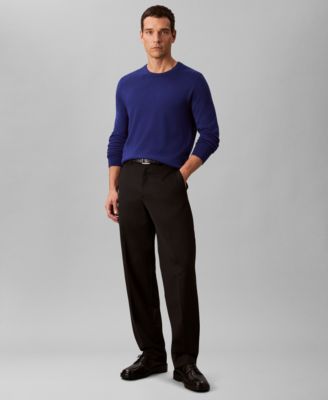 Men's Merino Wool Blend Crewneck Sweater