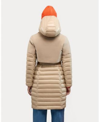 Women's Beaufort Mixed Media Insulated Trench Coat