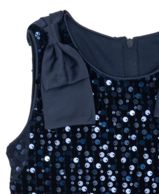 Girls' 2T-6X Sequined Sleeveless Dress