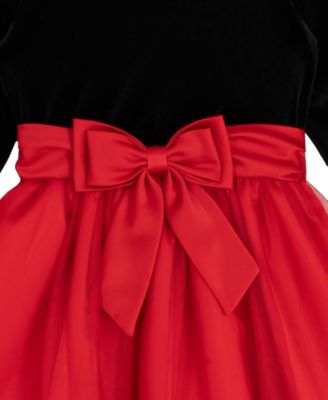 Girls' 7-16 Long-Sleeve Dress and Mini Handbag, 2-Piece Set