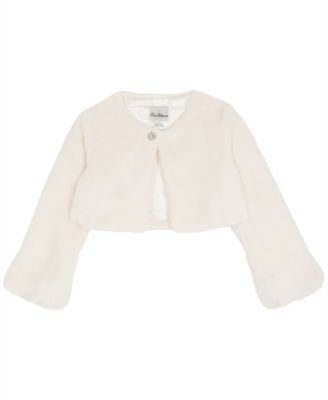 Girls' 7-16 Round Neck Rhinestone Cardigan