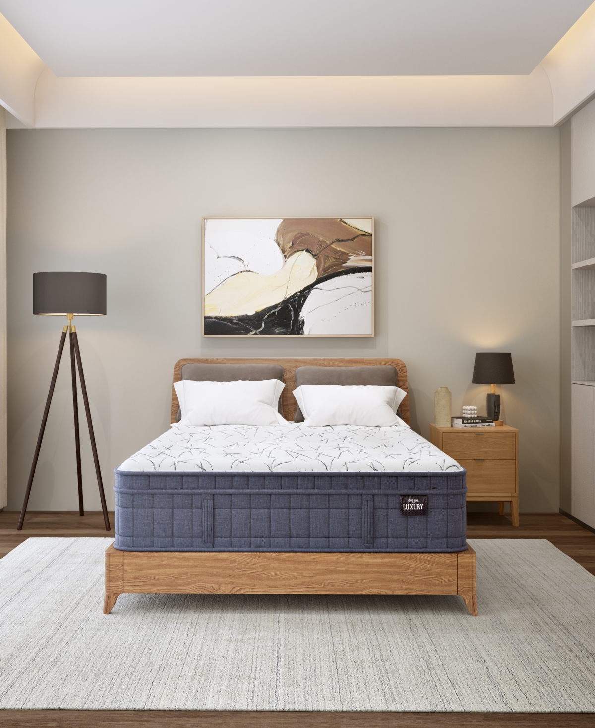 King Koil Luxury By  Serena 14.5" Plush Euro Top Mattress, King, Created For Macy's In Gray