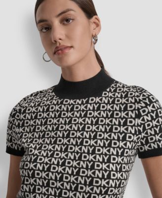 Petite Short Sleeve Logo Sweater