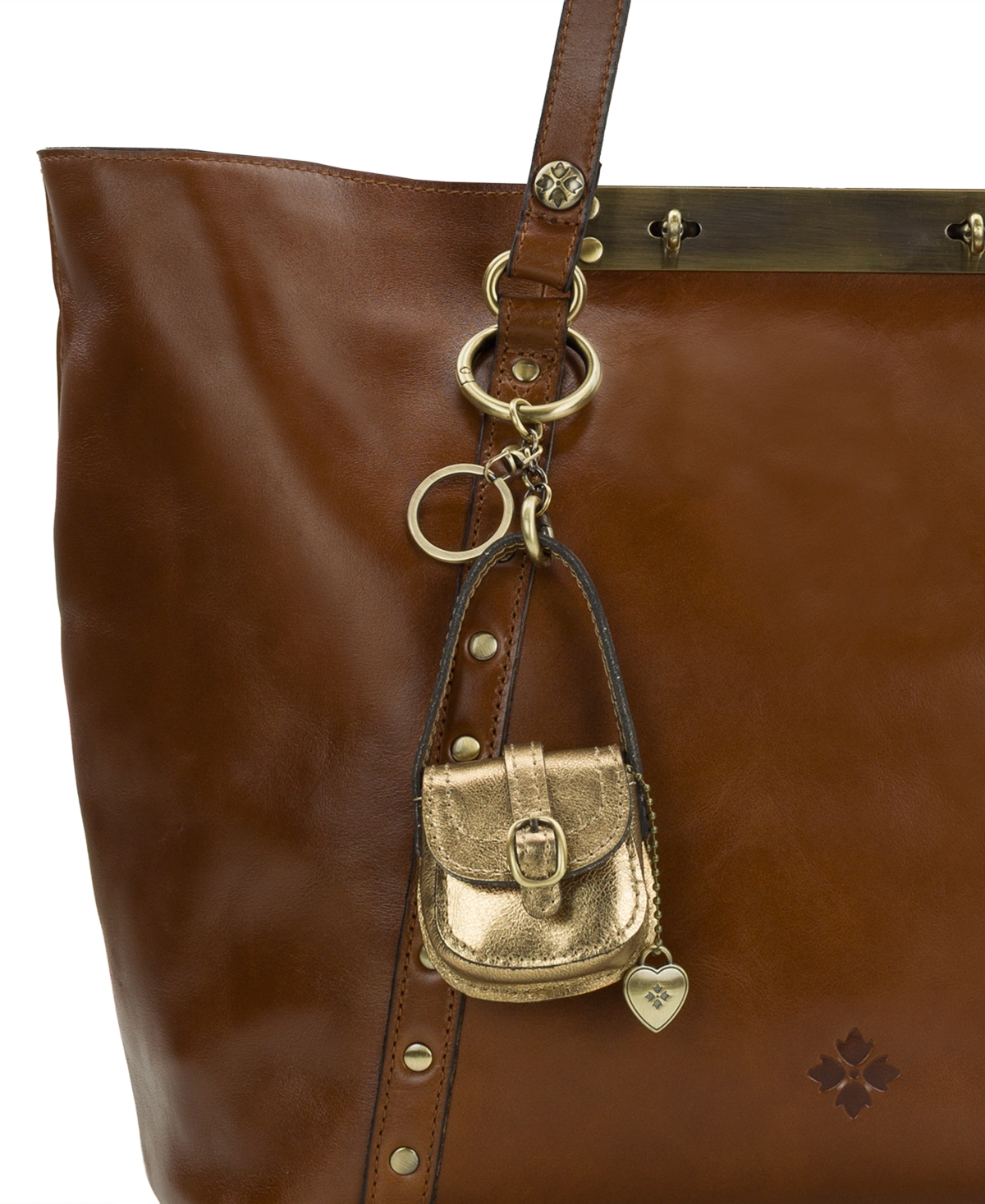 Patricia Nash Micro Barcelona Bag Charm In Gold