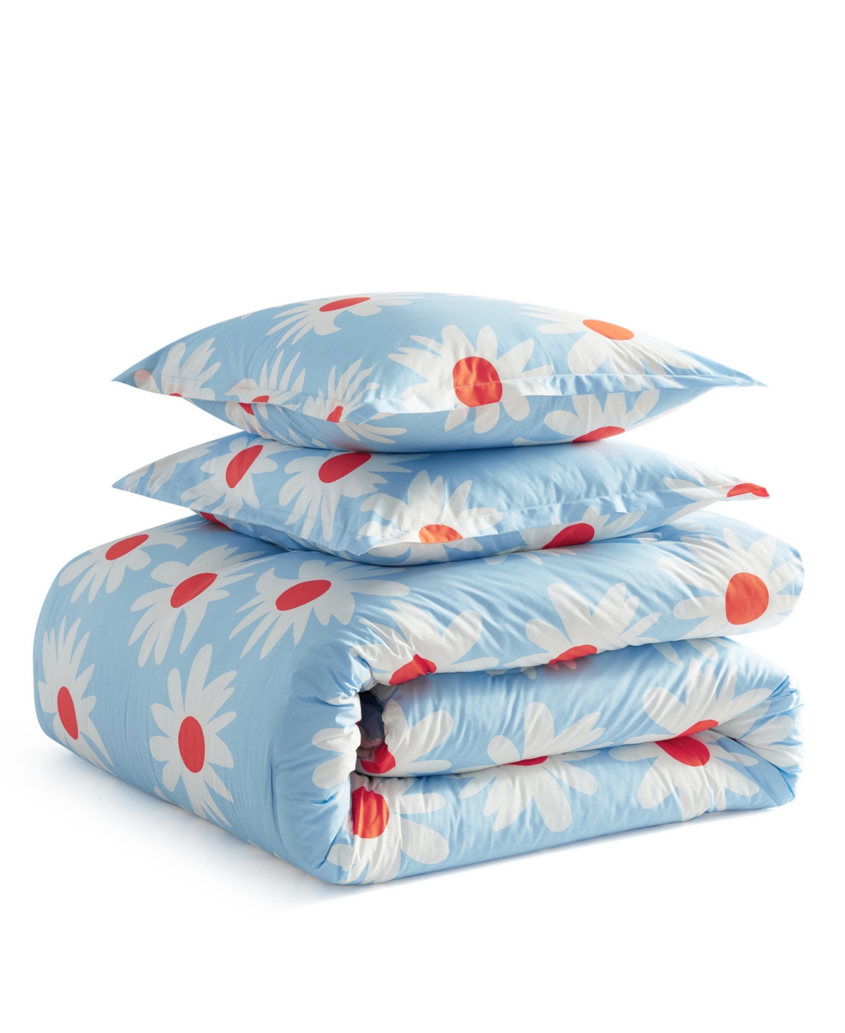 Marimekko Rakastaa Ei Rakasta Cotton 3-pc. Comforter Set, King In Blue