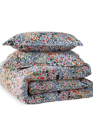 Rantaniitty Cotton 3-Pc. Duvet Cover Set, Full/Queen