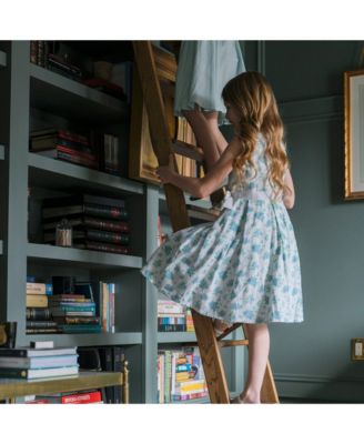 Baby Girls Heirloom Linen Sleeveless Peter Pan Collar Tea Dress with Waist Sash