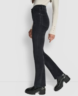 Petite High Rise Corduroy Bootcut Pants