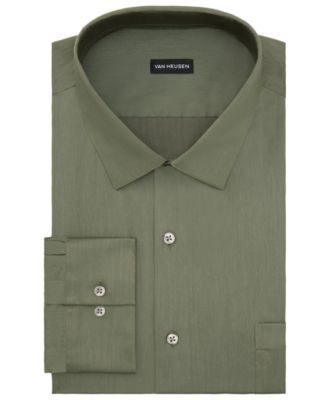 Men's Regular Fit Ultra Wrinkle Free Flex Collar Dress Shirt