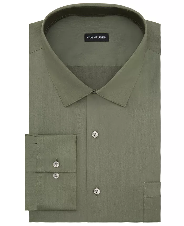 Men's Regular Fit Ultra Wrinkle Free Flex Collar Dress Shirt - thumbnail 3