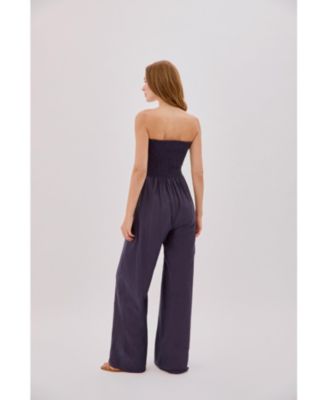 Women's Mare Cotton Shirred Jumpsuit