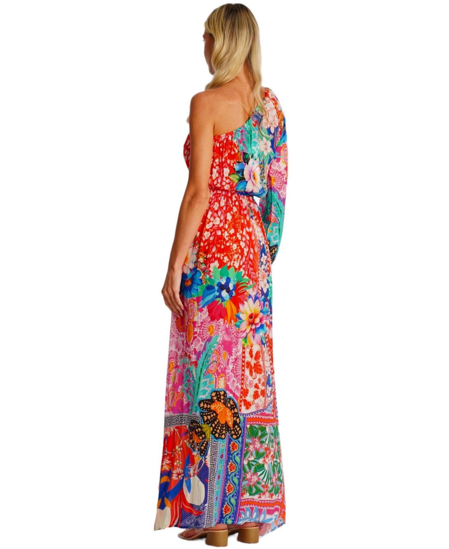 Женское платье La Moda Clothing Maxi One Shoulder Floral — фото 3