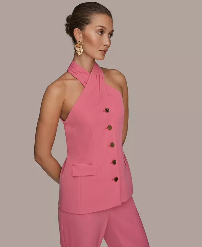 Women's Halter Neck Vest Jacket - thumbnail 2