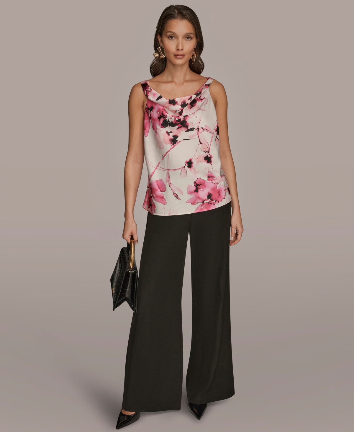 Donna Karan New York Women's Twist Shoulder Camisole Top