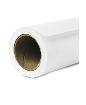 Widetone Seamless Background Paper, 86"x18', Super White, #01