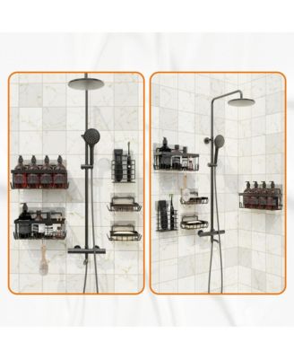 Stainless Steel Self-Draining Heavy-Duty Shower Caddy 5-Pack