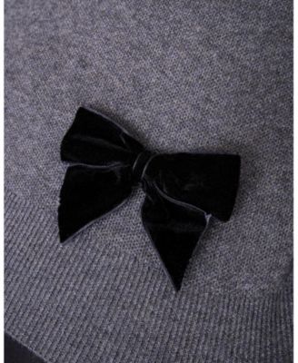 Women's Cropped Bow Sweater