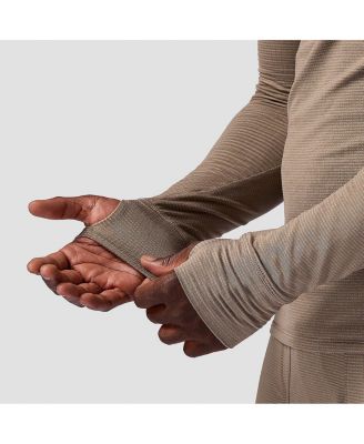 Men's Pines Microgrid Ultra-Lt Baselayer 1/4-Zip Top Lightweight Long Underwear Tops