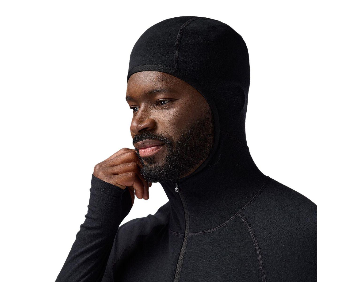Men's Cedars RWS Merino Lt-Wt Baselayer 1/2-Zip Scuba Top Lightweight Long Underwear Tops
