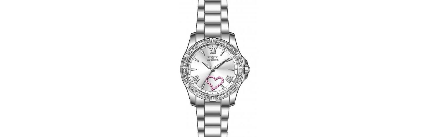 Women's 49842 Angel Quartz 3 Hand Silver Dial Watch