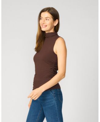 Women's Sculpt Sleeveless Turtleneck Tank