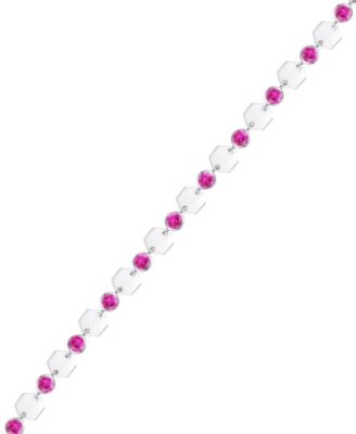 Lab-Grown Ruby Luna Bracelet (2-1/5 ct. t.w.) in Sterling Silver