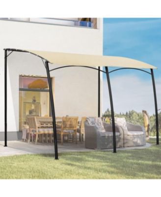 13'x10' Wall Mounted Peogola, UV Block Patio Awning Sunshade Canopy for Patio