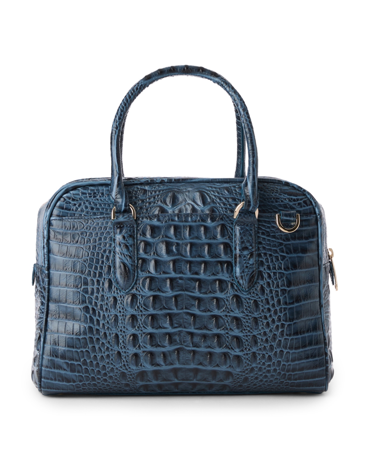 Brahmin Marissa Small Alden Road Leather Satchel Bag In Purple