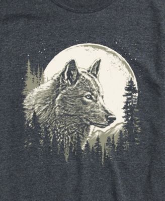 Men's Stunning Wolf Design Short-Sleeve T-Shirt
