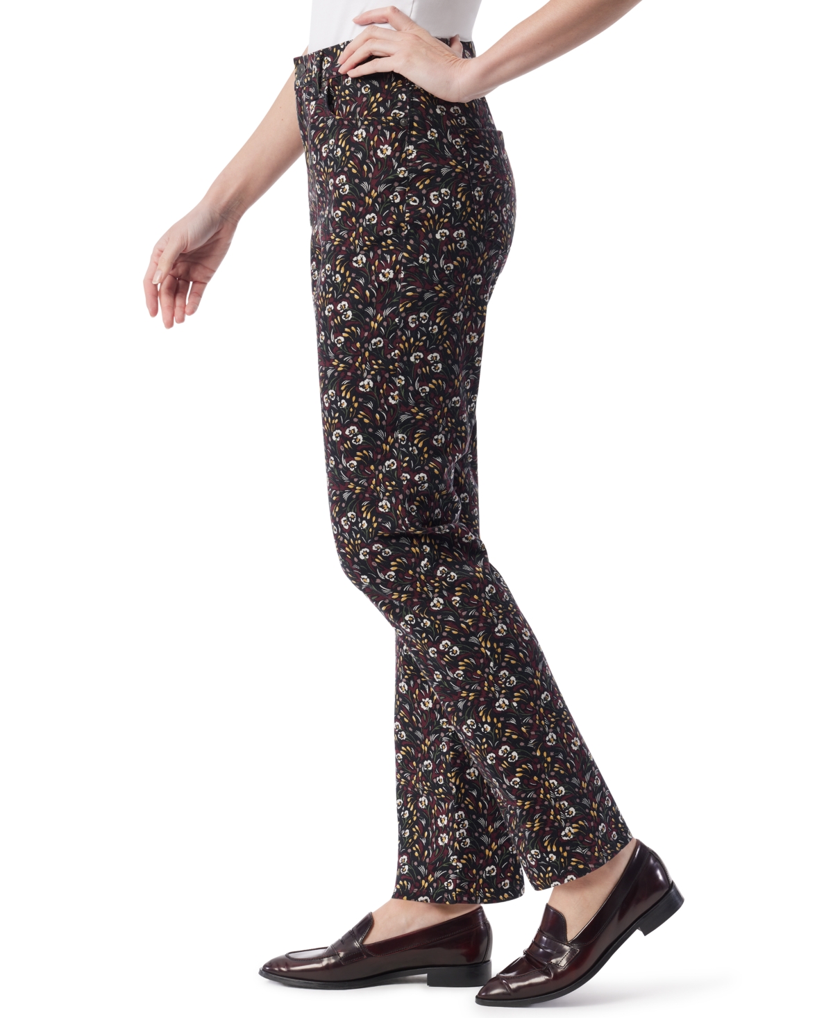 Gloria Vanderbilt Petite Amanda 5-pocket Straight Leg Jeans In Black