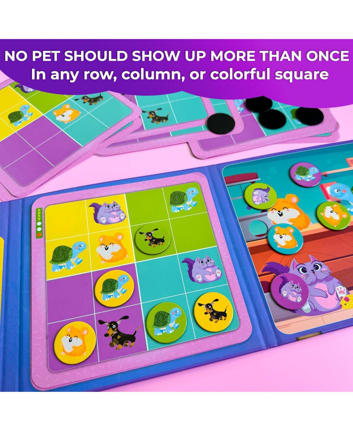 Quokka 20 Pcs Sudoku Magnetic Puzzle Book for Kids 2-4 Ages