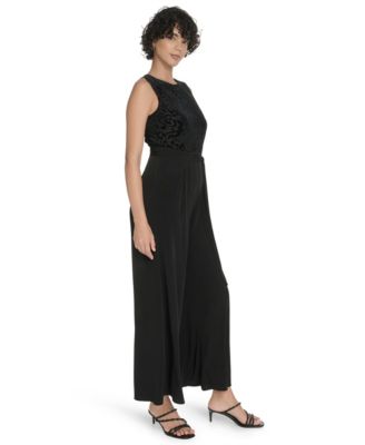 Women's Burnout Sleeveless Jumpsuit
