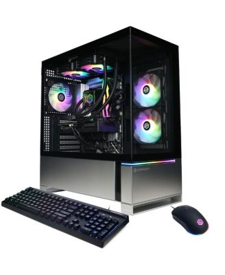 Gamer Supreme Liquid Cooled Gaming Desktop Computer, Intel Core Ultra 7 265KF 3.9GHz, 32GB RAM, 2TB SSD, AMD Radeon RX 9060 XT 16GB,