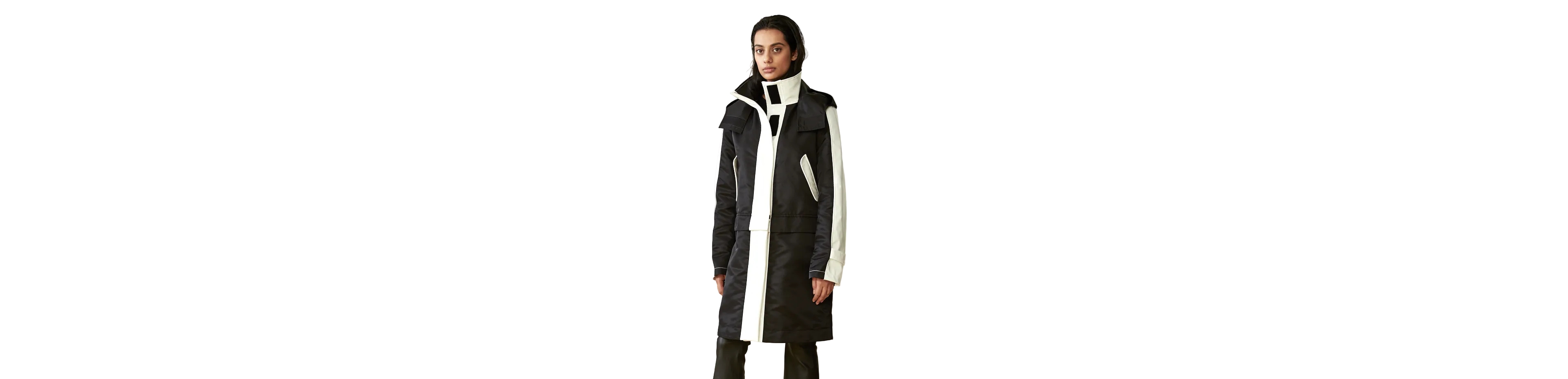 Caalo Women's Water- Resistant Convertible Raincoat