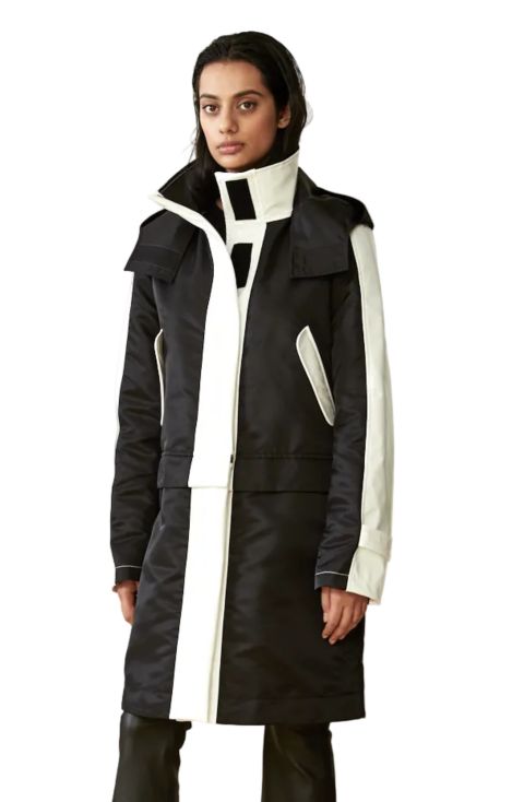 Женские куртки CAALO Women's Water- Resistant Convertible Raincoat