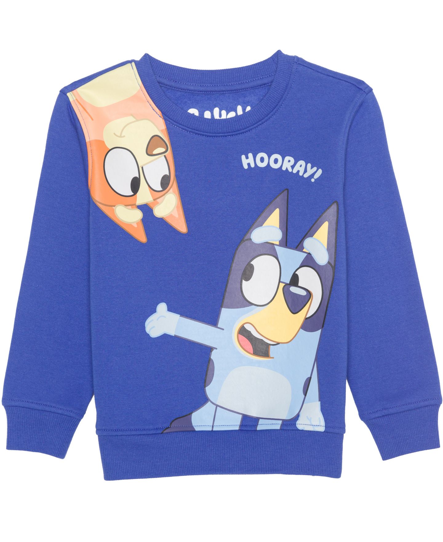 Детский комплект Bluey для малышей из 3 предметов: футболки с принтом и джоггеры, 2T-5T, цвет: Синий / Серый — фото 3