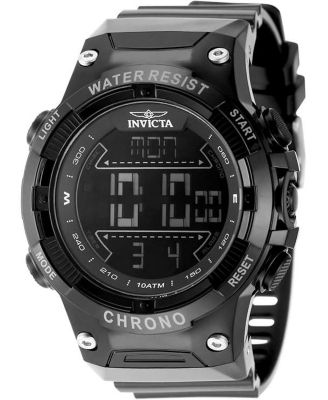 Men's 49040 Invicta Racing  Digital GMT/Alarm Black Dial Watch