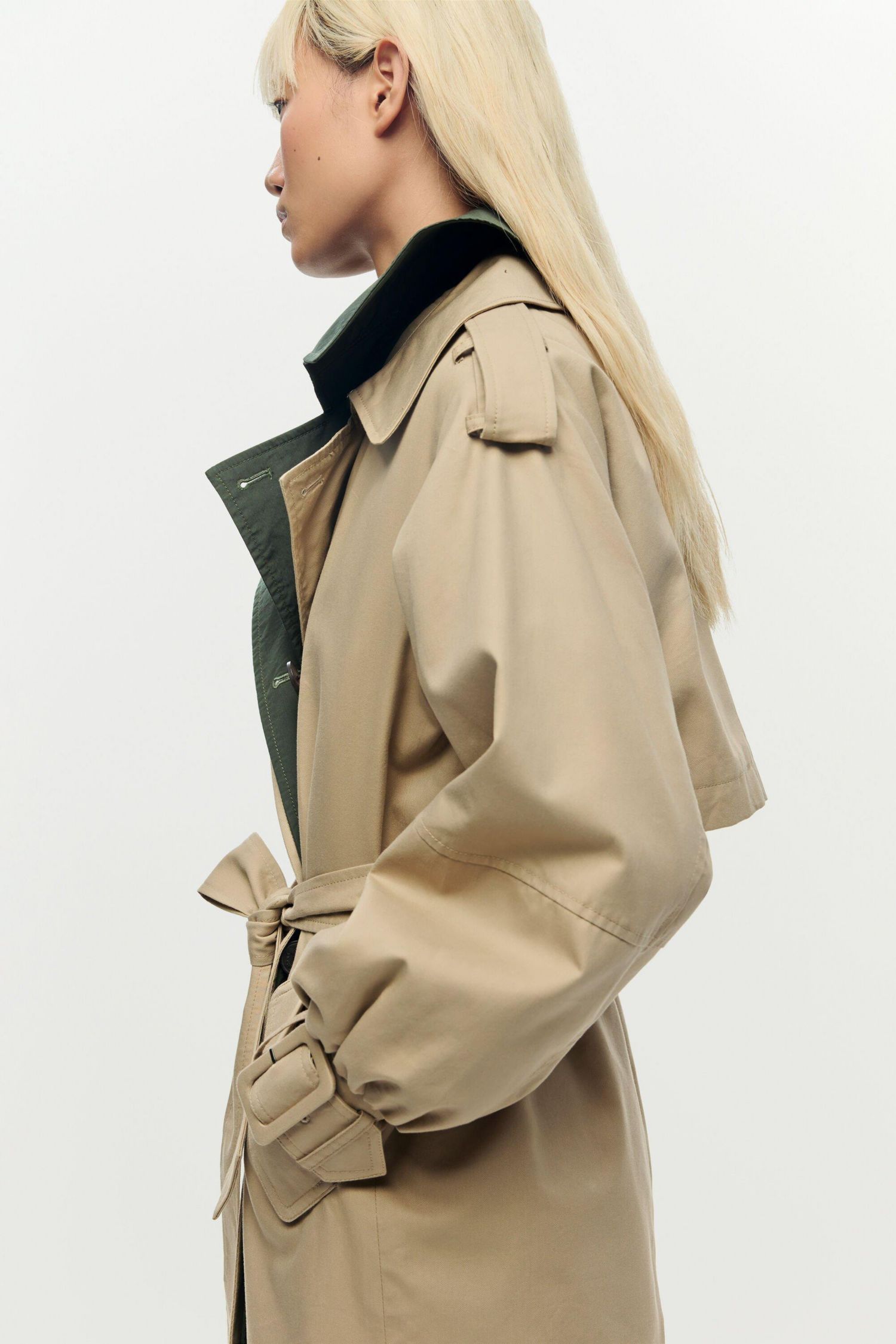 Women's Double-lapel trench coat