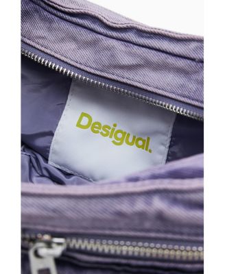 Women's Small denim bag with flowers