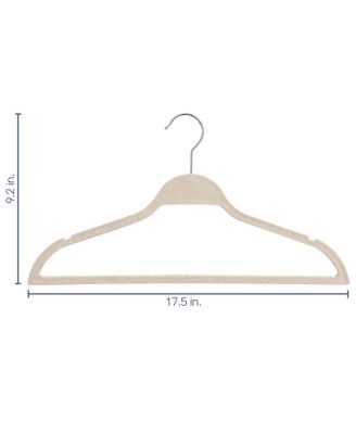 Home 20 Piece Coat Hangers in Wheat