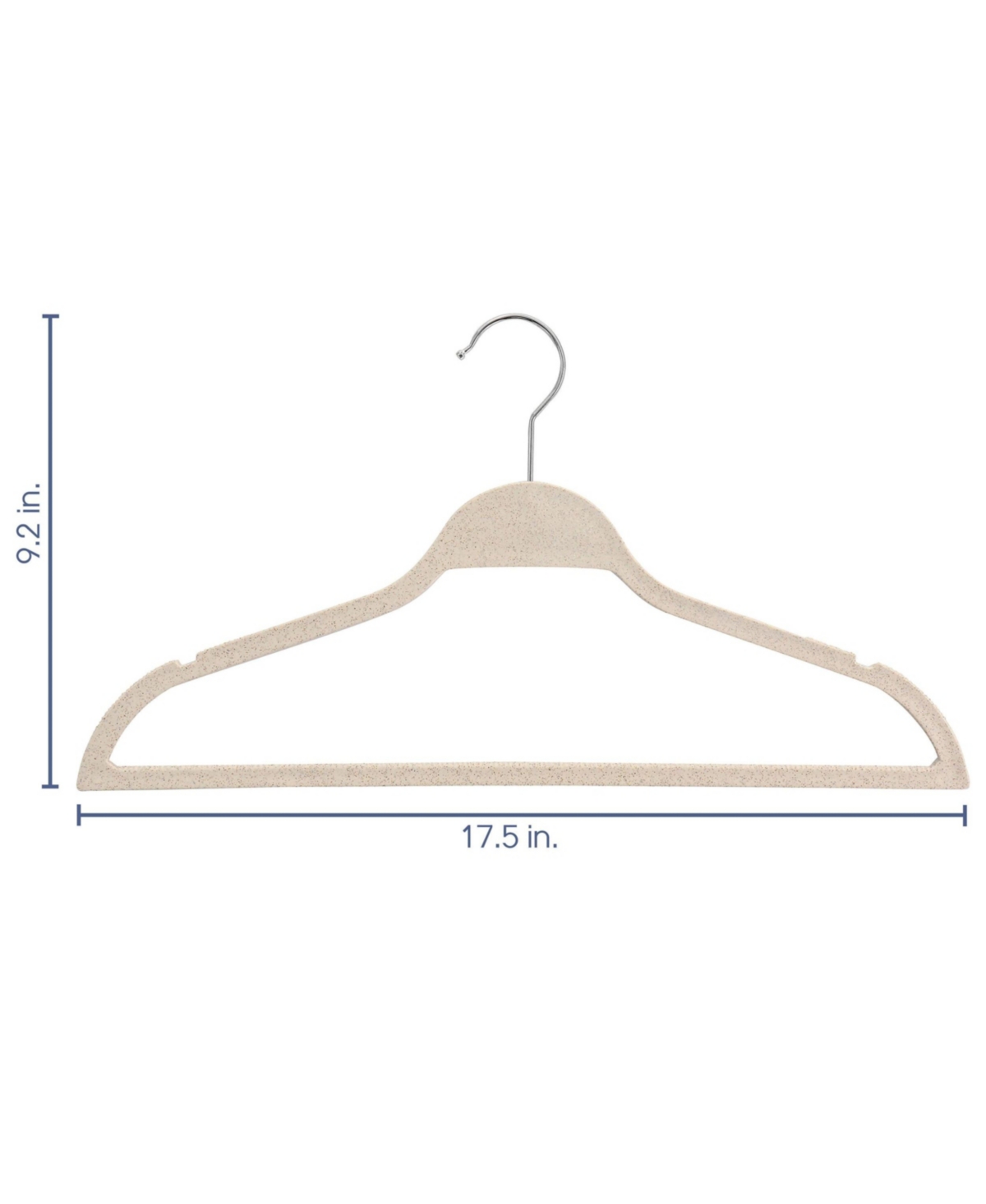 Elama Home 20 Piece Coat Hangers in Wheat