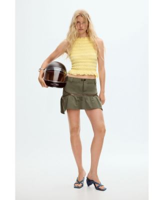 Women's Short skirt with zippers