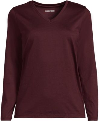 Women's Supima Cotton Long Sleeve V-Neck T-Shirt