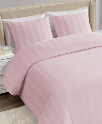  Jenny Velour Striped Jacquard 3-Pc. Duvet Cover Set, King