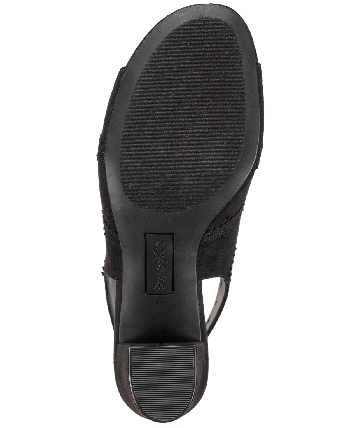 Style & Co Women's Peggyy Peep-toe Sandals, Macy's Exclusive In Black