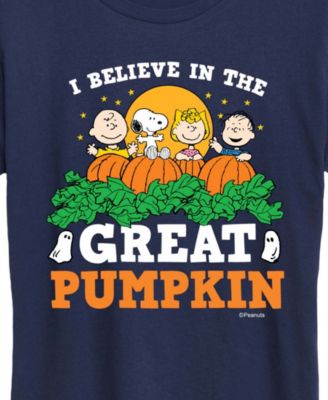 Peanuts Gang Halloween Great Pumpkin Women's Short Sleeve Graphic T-shirts