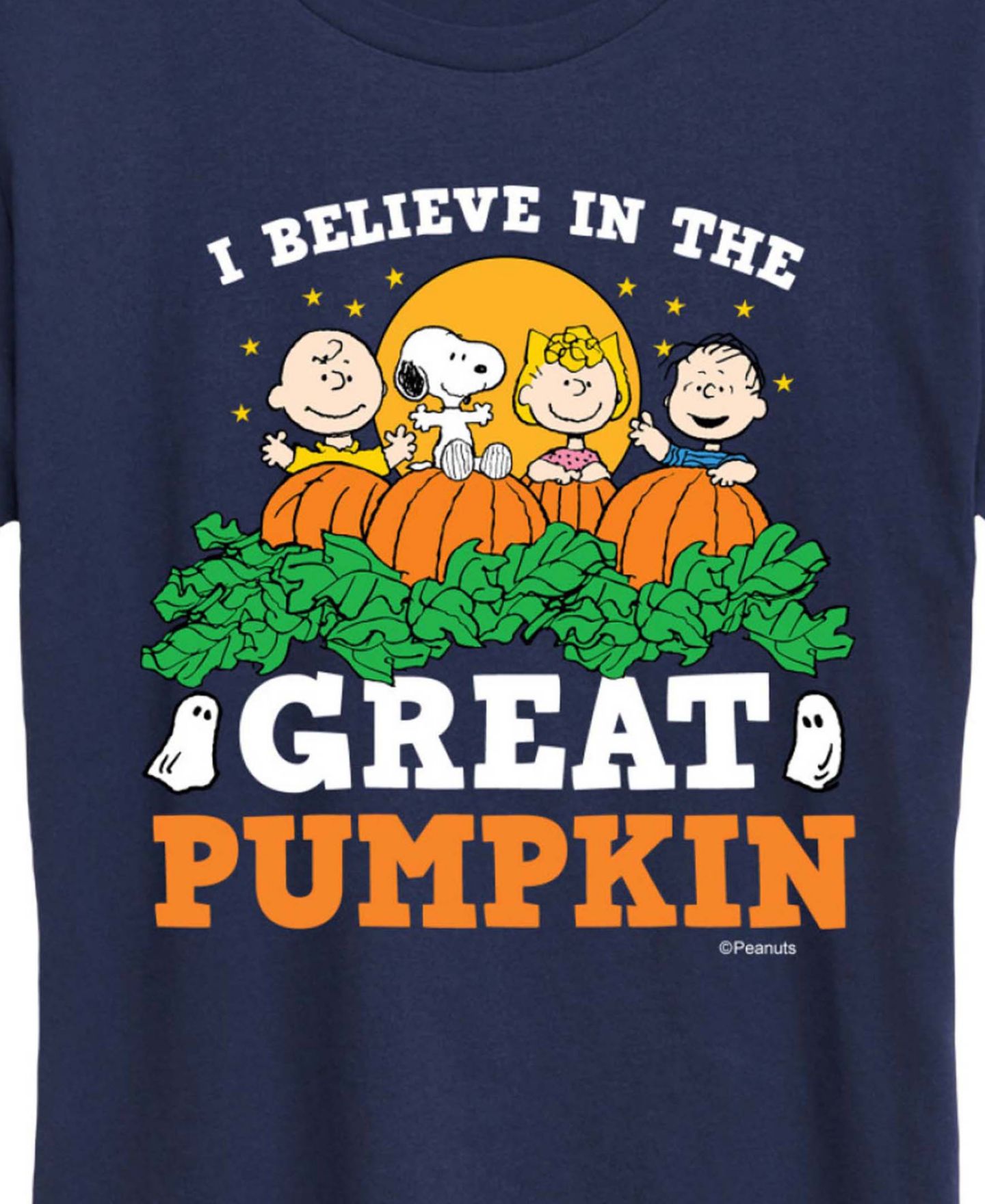 Женские футболки Hybrid Apparel Peanuts Gang Halloween Great Pumpkin Short Sleeve Graphic T-shirts, цвет: Меланжевый, вариант 1 — фото 4